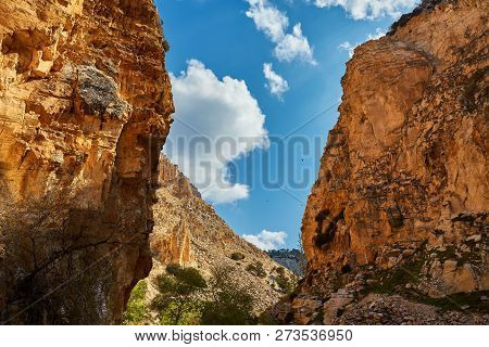 Rock Formations In The Avakas Gorge In Cyprus