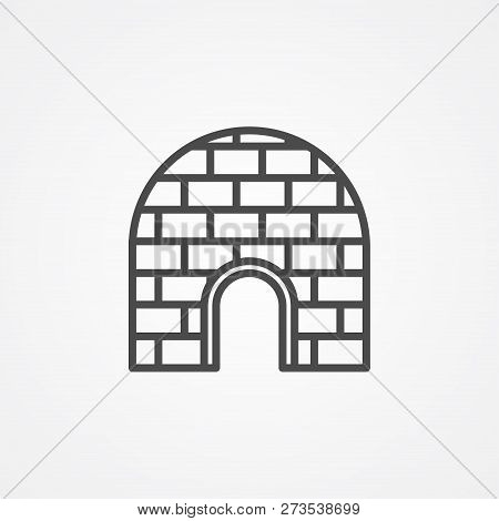 Igloo Icon Vector, Filled Flat Sign, Solid Pictogram Isolated On White. Symbol, Logo Illustration.