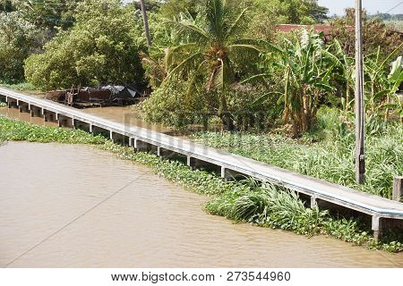 Khlong Preng Canal In Country Chachoengsao Thailand