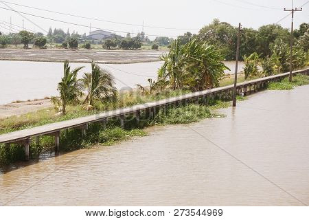 Khlong Preng Canal In Country Chachoengsao Thailand