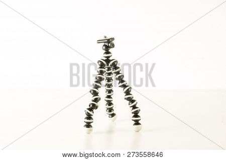 Mini Table Flexible Tripod On White Background