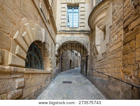 The Picturesque City Of Sarlat La Caneda In Dordogne Department, Aquitaine, France