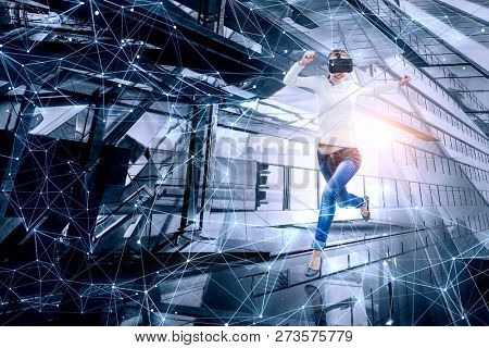 Future of virtual technology. Mixed media