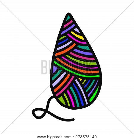 Knitted Drop Yarn Wool Hand Drawn Illustration For Prints Posters T Shirts Background Knitting Cours