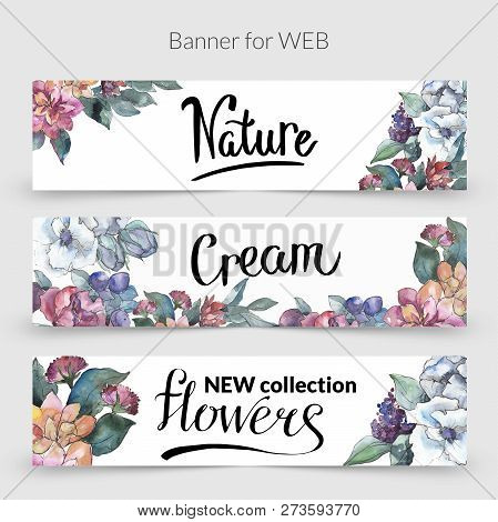 Bouquet Floral Botanical Flower. Watercolor Background Illustration Set. Watercolour Drawin Aquarell