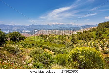 View On The Mountains In Kemer Area, Turkey