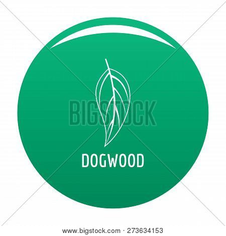 Dogwood Leaf Icon. Simple Illustration Of Dogwood Leaf Icon For Any Design Green