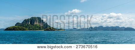 Panaramic View Of Sea And Islands In Province Of Krabi In Thailand