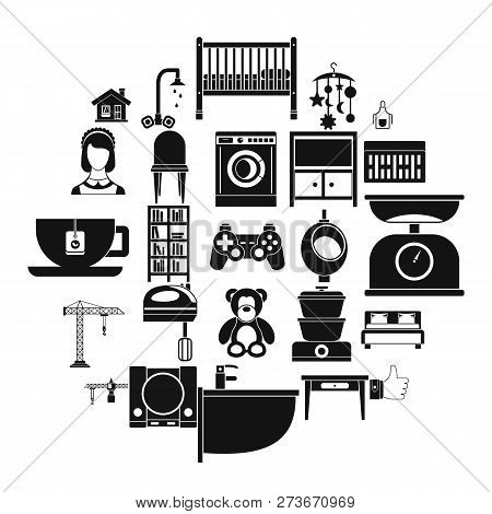 Teahouse Icons Set. Simple Set Of 25 Teahouse Icons For Web Isolated On White Background