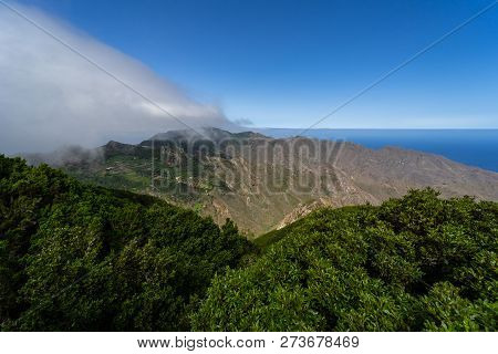 View Of The Macizo De Anaga Mountain Range. Tenerife. Canary Islands. Spain.