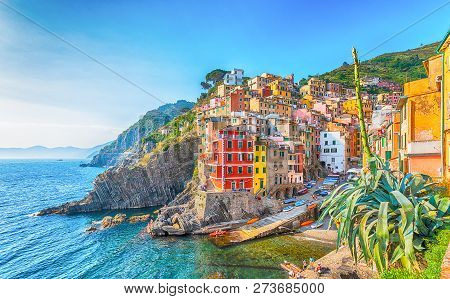 Riomaggiore, A Coastal Village In Cinque Terre, Italy