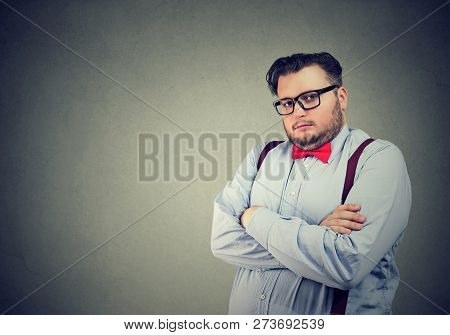 Portrait Of A Serious Business Man With Snobbish Face Expression