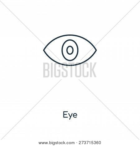 Eye Icon In Trendy Design Style. Eye Icon Isolated On White Background. Eye Vector Icon Simple And M
