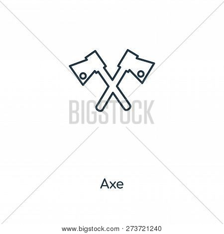 Axe Icon In Trendy Design Style. Axe Icon Isolated On White Background. Axe Vector Icon Simple And M