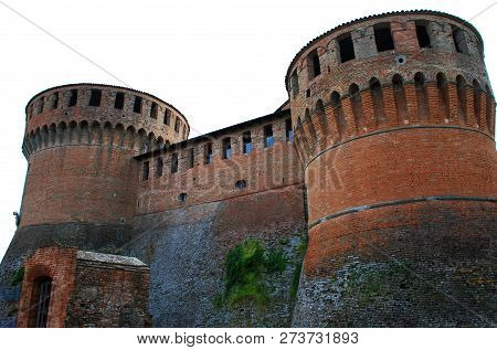 Medieval Fortress In Dozza Imolese, Near Bologna, Italy