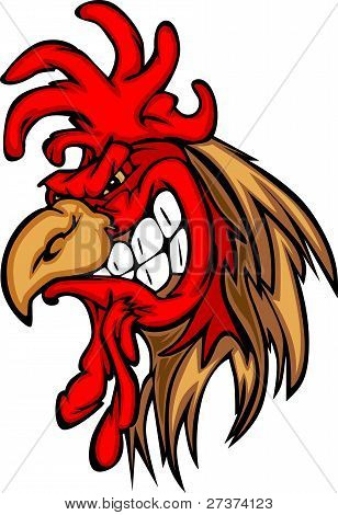 Gallo o Gamecock mascotte Cartoon
