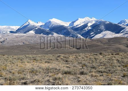 Bitterroot Mountain Range Under Snow Continental Divide