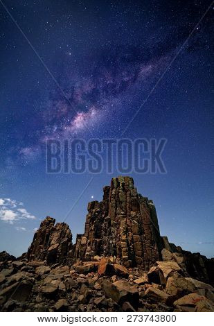 Milky Way Stars Night Sky Over Bombo Australia