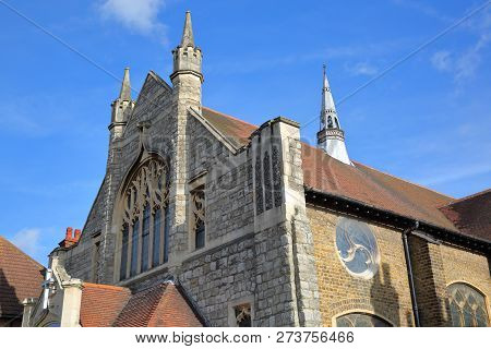 The External Facade Of Leigh Wesley Methodist Church, Located On Elm Road In Leigh On Sea, Uk