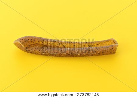 Casarecce Of Legume On A Yellow Background