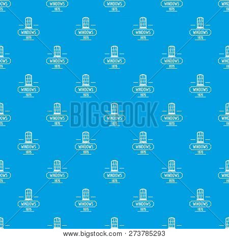 Inside Window Pattern Vector Seamless Blue Repeat For Any Use