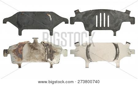 Anti Squeal Shim For Disc Brake Pad (with Clipping Path) Isolated On White Background