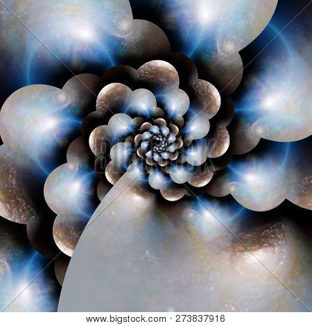 Multi Layered space and endless dimensions. 3D rendering