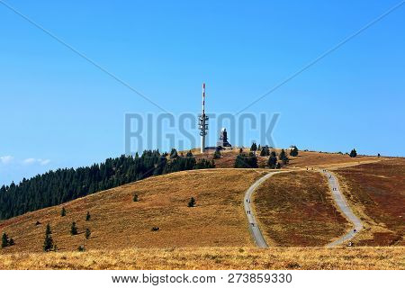 Feldberg Black Forest / Germany - 09 22 2018: Feldberg Is A Mountain Peak In The Black Forest With T