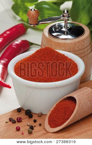 Spaanse peper en peper