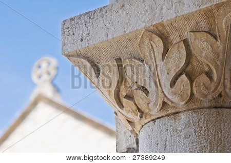 Madonna della Scala Abbey. Noci. Puglia. Italien.