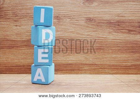 Idea Word Made By Letter Wooden Block Business Concept