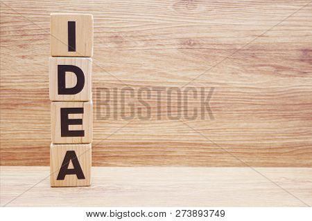 Idea Word Made By Letter Wooden Block Business Concept