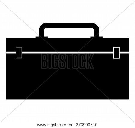 Tool Box Icon On White Background. Flat Style. Tool Box Icon For Your Web Site Design, Logo, App, Ui