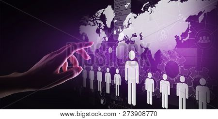 Human Resources, Hr Management, Recruitment, Talent Wanted, Employment Business Concept.
