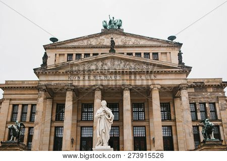 Beautiful View Of The Concert House In Berlin In Germany.