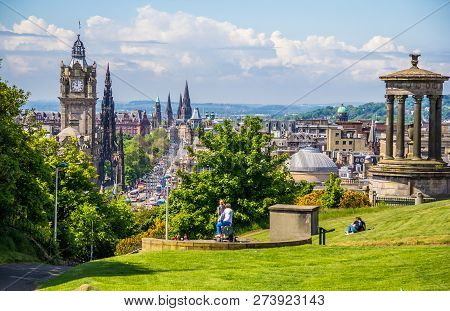 Calton Hill Is A Hill In Central Edinburgh, Scotland
