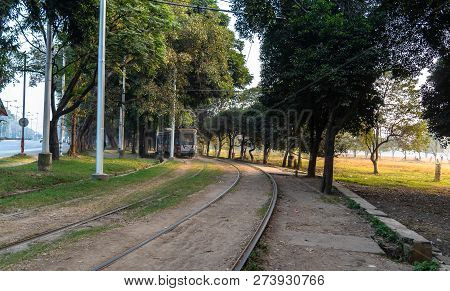 December 13,2018. Kolkata, India.trams In Kolkata Is A Tram System In The City Of Kolkata, West Beng
