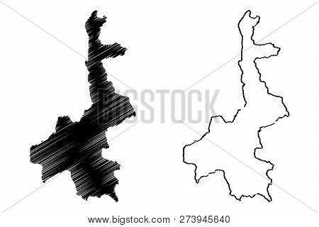 Mandalay Region (administrative Divisions Of Myanmar, Republic Of The Union Of Myanmar, Burma) Map V