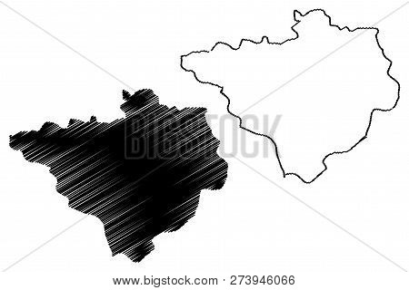Yozgat (provinces Of The Republic Of Turkey) Map Vector Illustration, Scribble Sketch Yozgat Ili Map