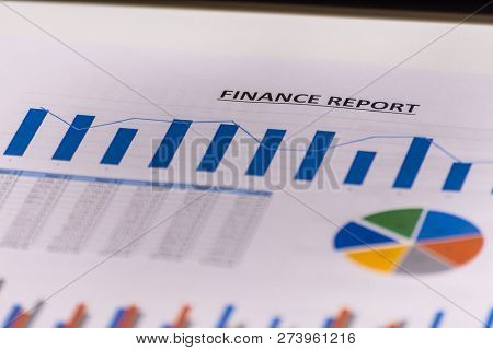 Business Finance, Accounting, Statistics And Analytic Research Concept. Financial Accounting