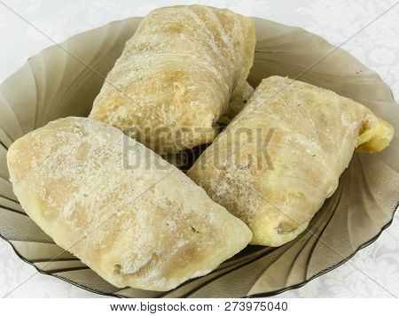 The meat frozen semi-finished stuffed cabbages