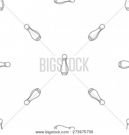 Bowling Pin Pattern Seamless Repeat Geometric For Any Web Design