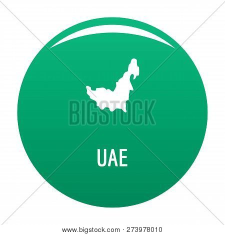 Uae Map In Black. Simple Illustration Of Uae Map Isolated On White Background