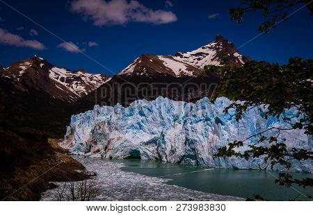 The Ice And Water In El Calafate In Patagonia Argentina