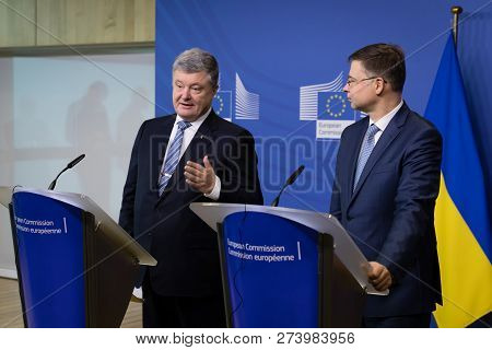 Brussels, Belgium - Dec 13, 2018: European Commission Vice-president For The Euro And Social Dialogu