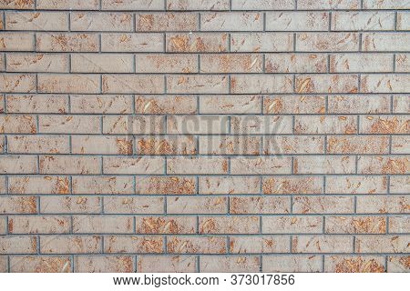 Background For Photo From Stone, Granite, Red And White Brick