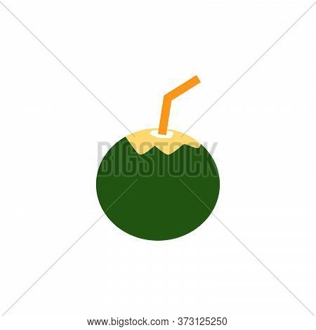 Young Coconut Vector Design Template Illustration