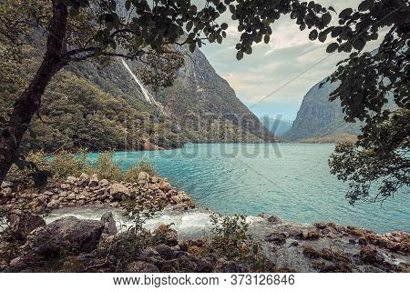 Lake Bondhusvatnet, Folgefonna National Park, Norway, After The Rain