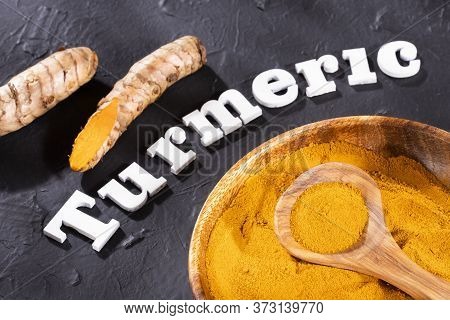 Roots And Turmeric Powder - Curcuma Longa.