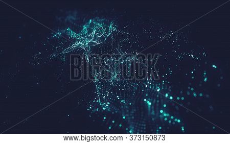 Connection Structure. 
Science Background. Futuristic Polygonal Background. Business. Triangular Bac